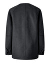 Charcoal Grey Wool Blend Jacket