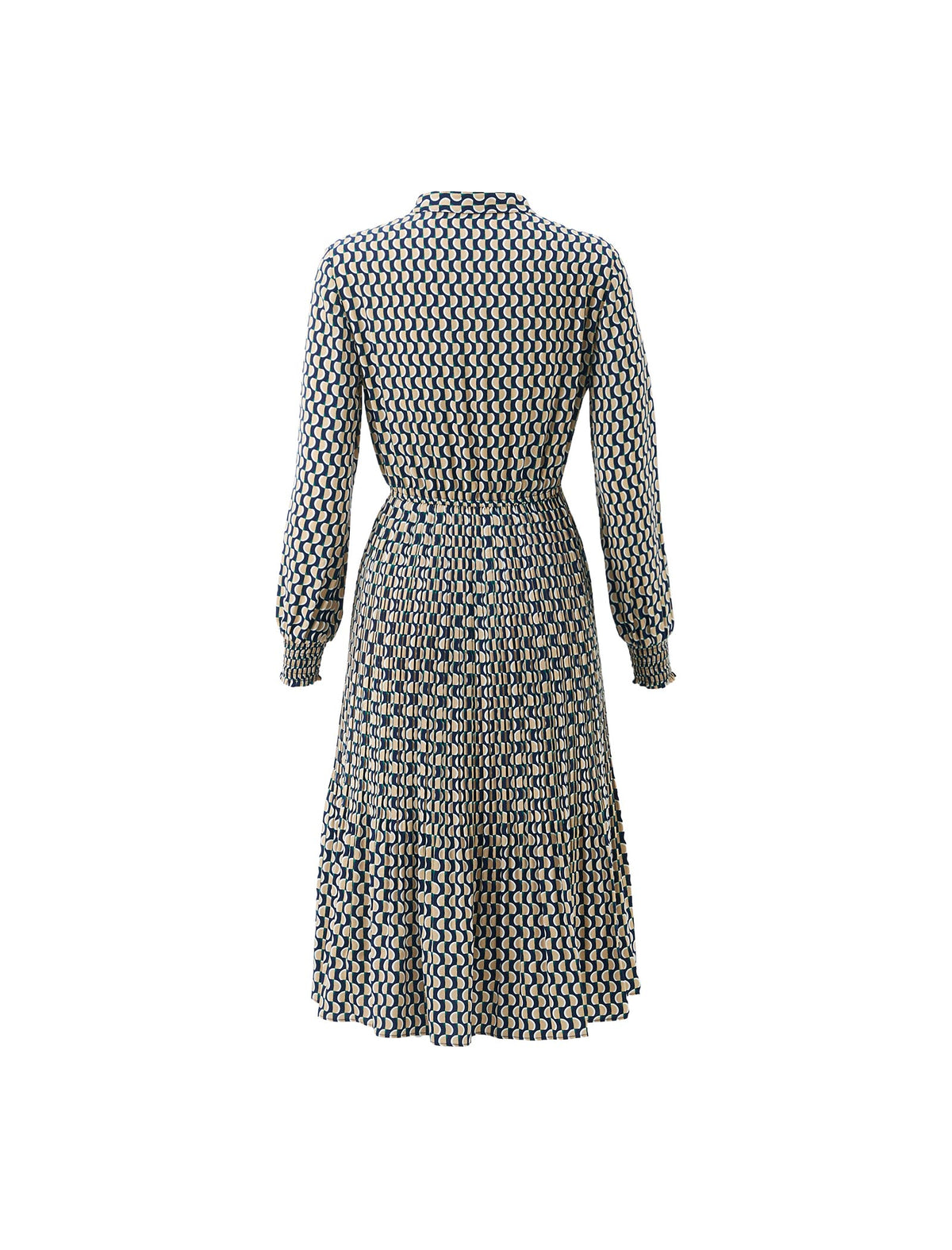 Floral Print V-Neck Long Sleeve Dress