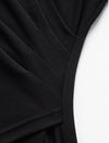 V-Neck Wrap Ribbed Top