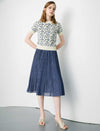 Minimal Pleated A-Line Skirt