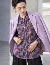 Soft Lavender Single-Breasted Blazer