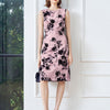 Floral Sleeveless Midi Dress - Pink Flower