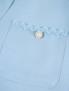 Pearl Button Detail Short Sleeve Jacket