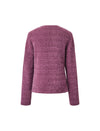 Detachable Scarf-Neck Fuzzy Knit Sweater