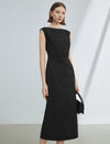 Boat Neck Midi Dress