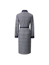 Colorblock Collared Pocket Fitted Dress