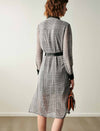 Houndstooth Shirt Dress