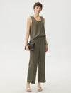 Wide Leg Straight Pants