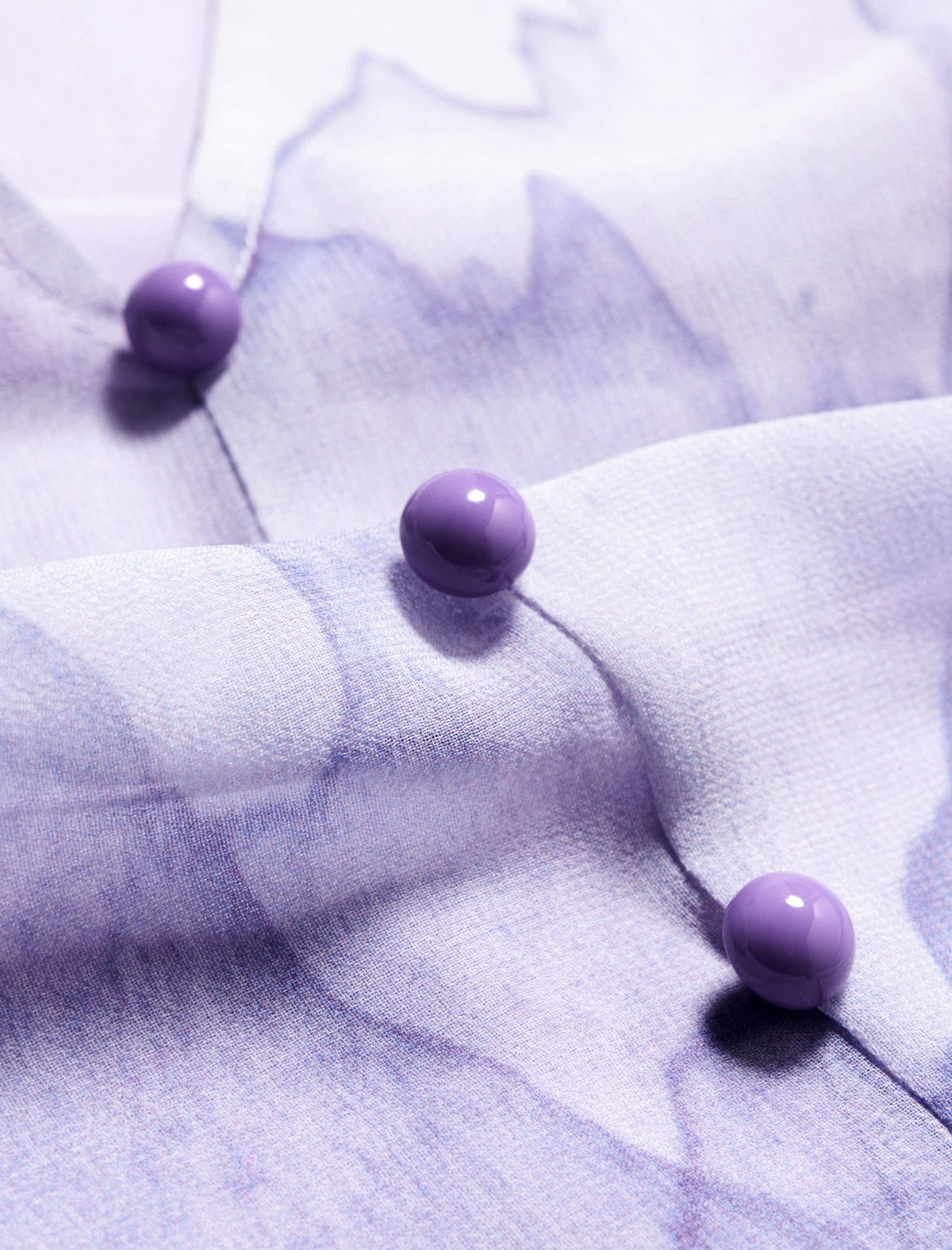 Purple Ombre Chiffon Midi Dress