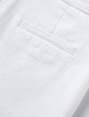 High-Waisted White Cropped Pants