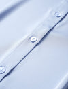 Light Blue Loose Long-Sleeve Professional Shirt