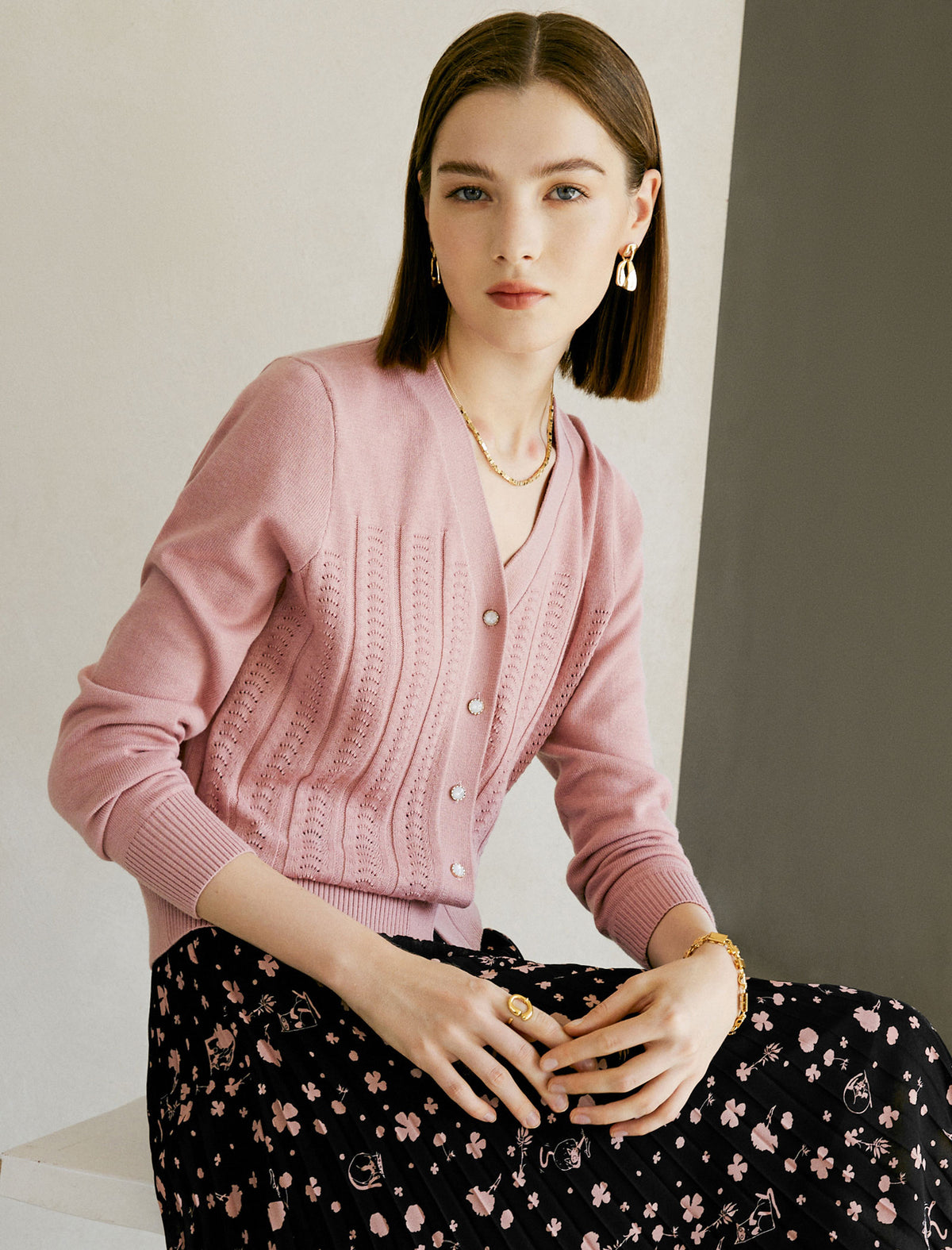 Classic Button Down Knit Cardigan