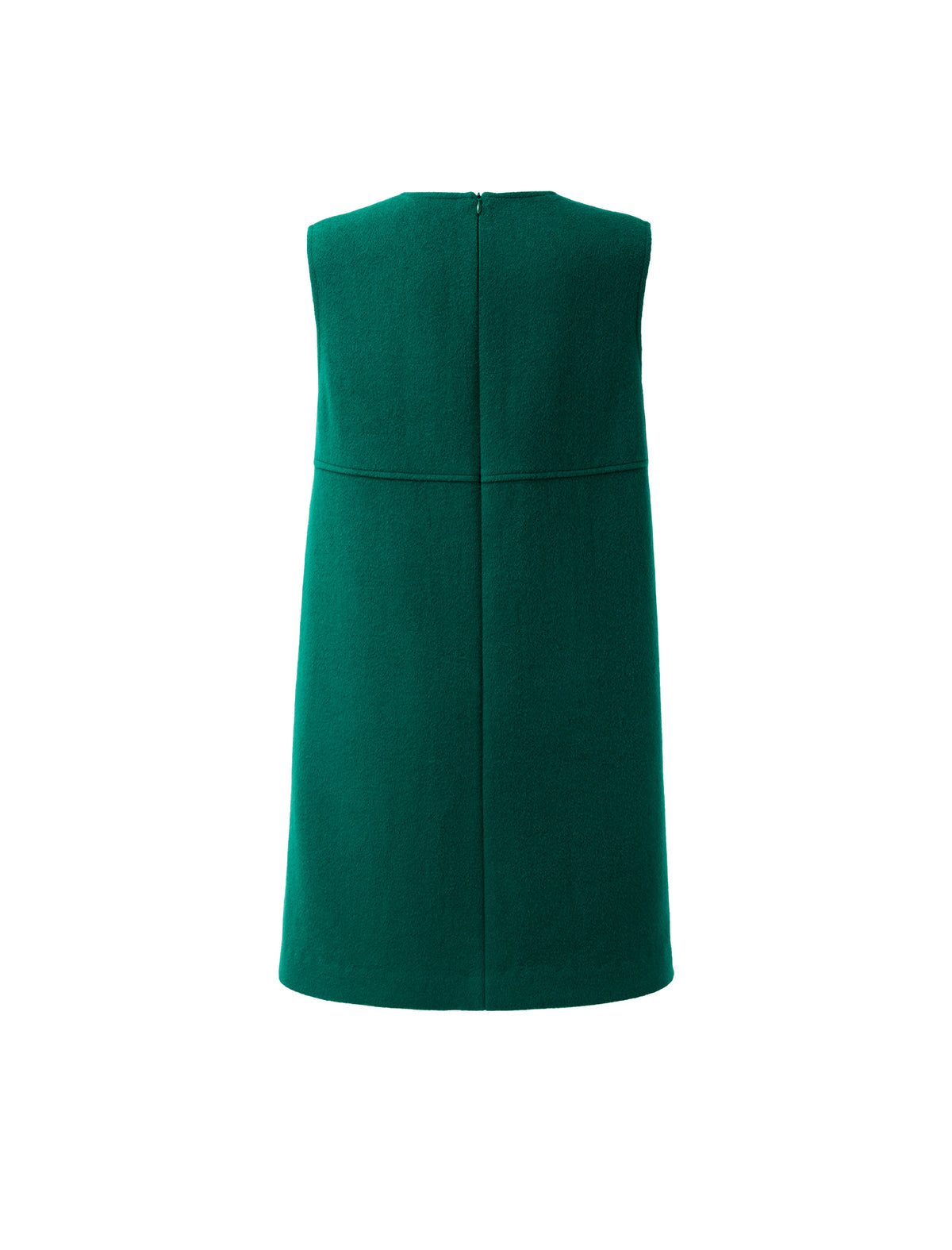 Wool Blend Knit V-Neck Sleeveless Dress