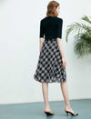 Plaid Lace Skirt