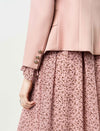 Single-Button Blazer with Notched Lapel