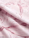 Pink Marble Print Pleated Midi Skirt