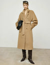 Wool-Cashmere Blend Double-Breasted Maxi Coat