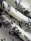 Botanical Print Bow Tie Blouse