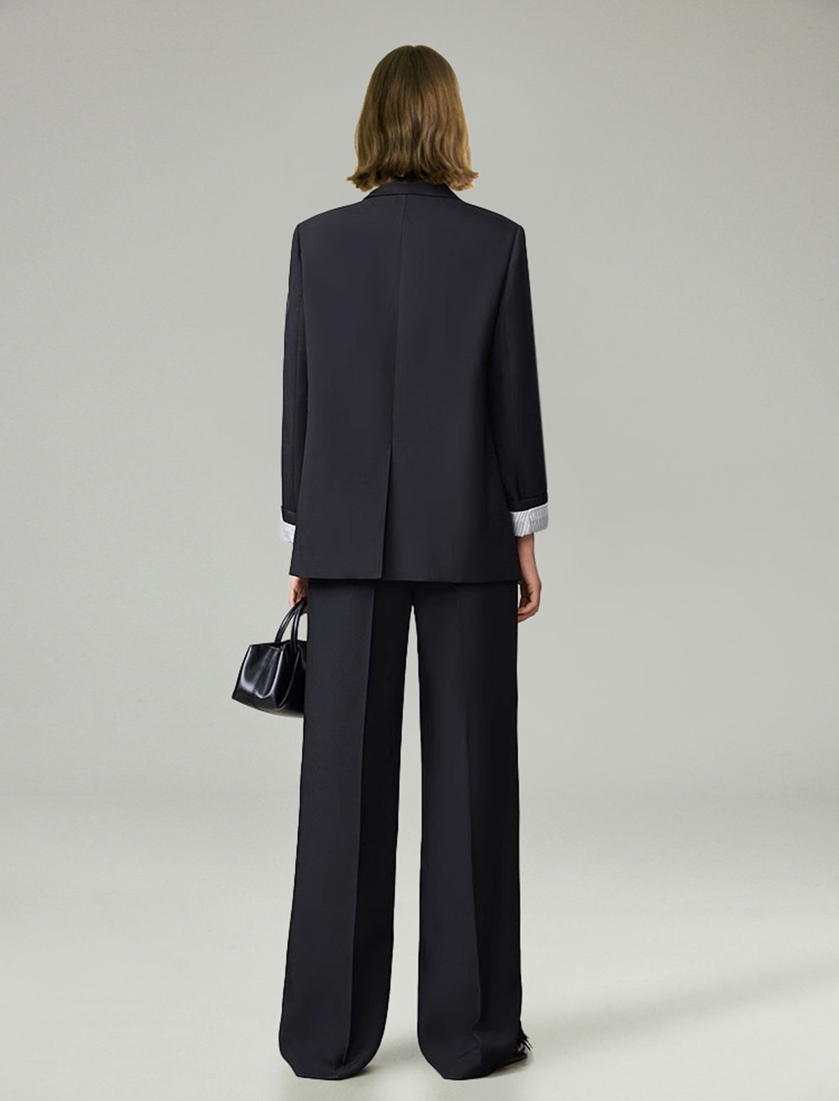 One Button Relaxed Fit Blazer