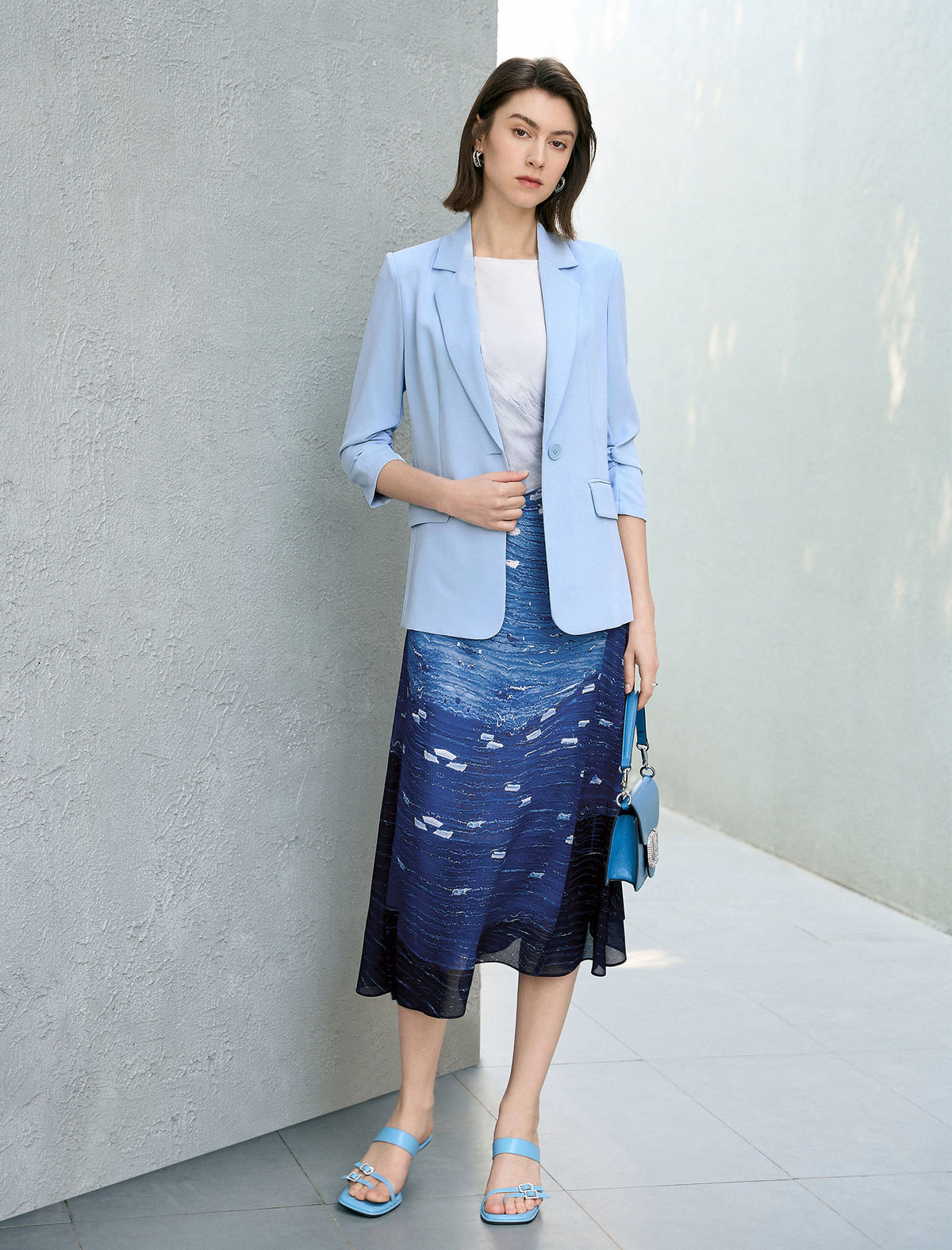The Starry Night Sleeveless Midi Dress