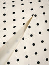 Polka Dot Ruffle Hem Midi Skirt
