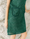 Lace Shift Above Knee Dress