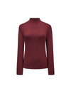 Slim Fit Mock Neck Long Sleeve Knit top