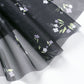Black Mesh Floral Midi Skirt