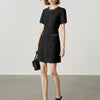 Sequin Embellished Mini Dress - Black