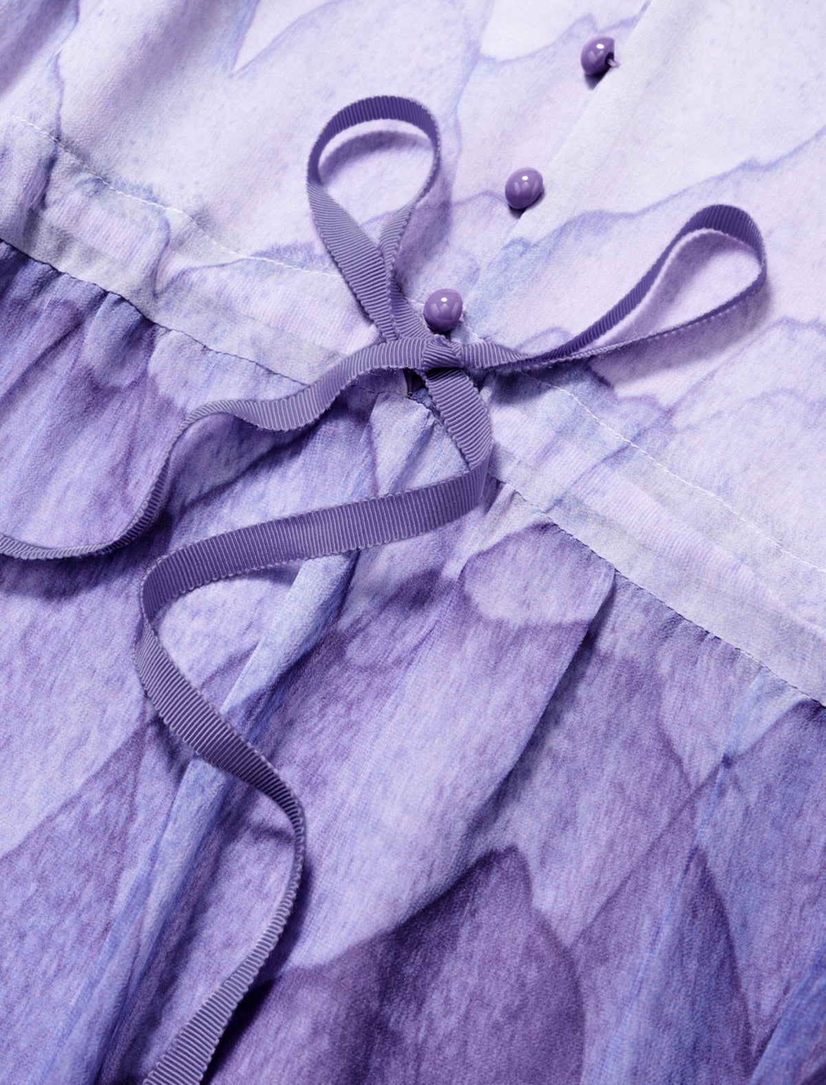 Purple Ombre Chiffon Midi Dress