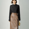 Textured Mock Neck Top - Black