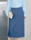 Structured Midi Pencil Skirt