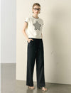 Linen Wide-Leg Drawstring Pants