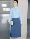 Structured Midi Pencil Skirt