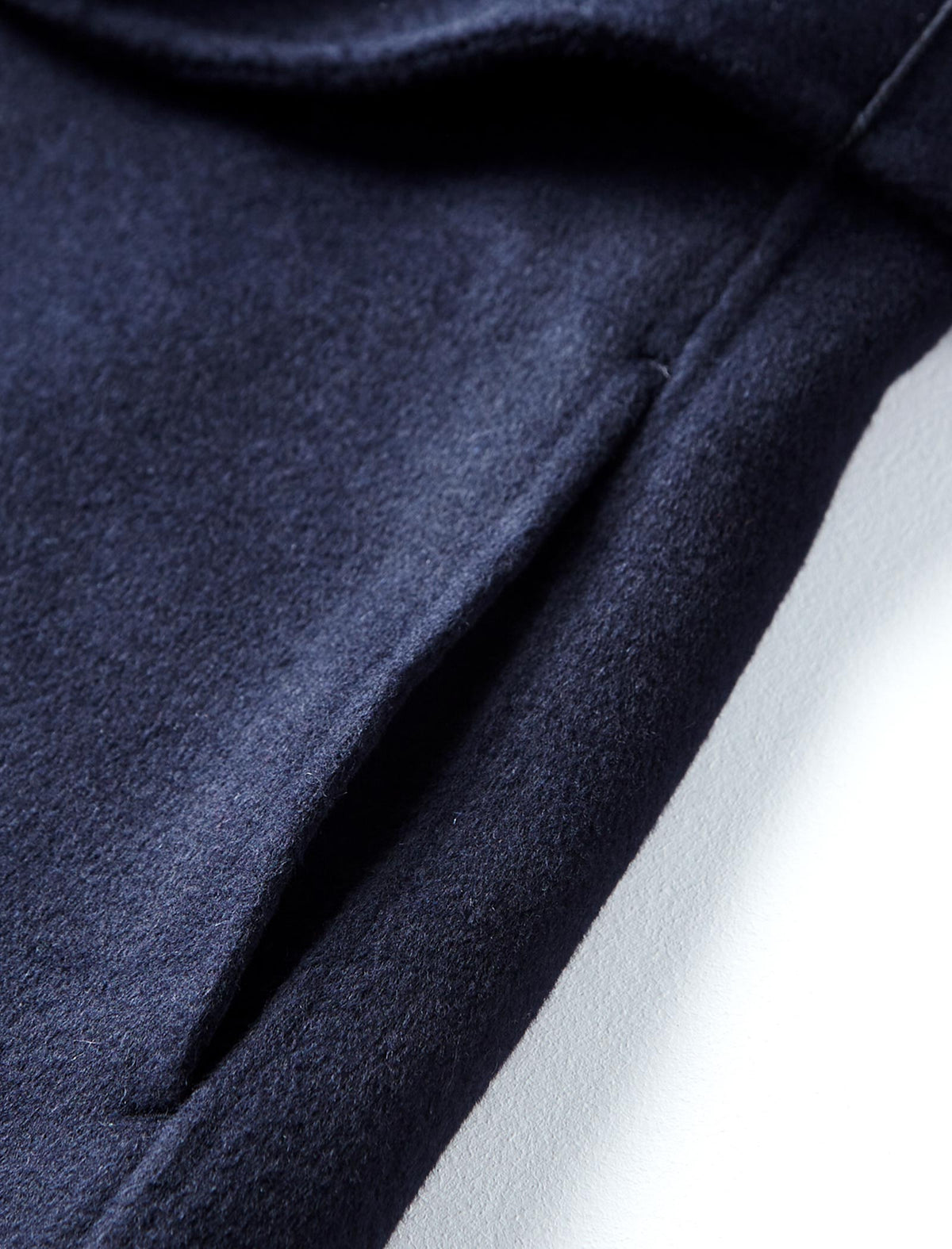 100% Wool Double-Faced Professional Lapel Mid-Length Coat