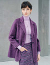 Wool Blend Single Button Lapel Coat