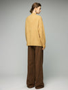 Wool And Mulberry Silk Blend V-Neck Relaxed Button Cardigan