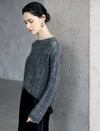 Thin Mesh Sparkly Long Sleeve Pullover