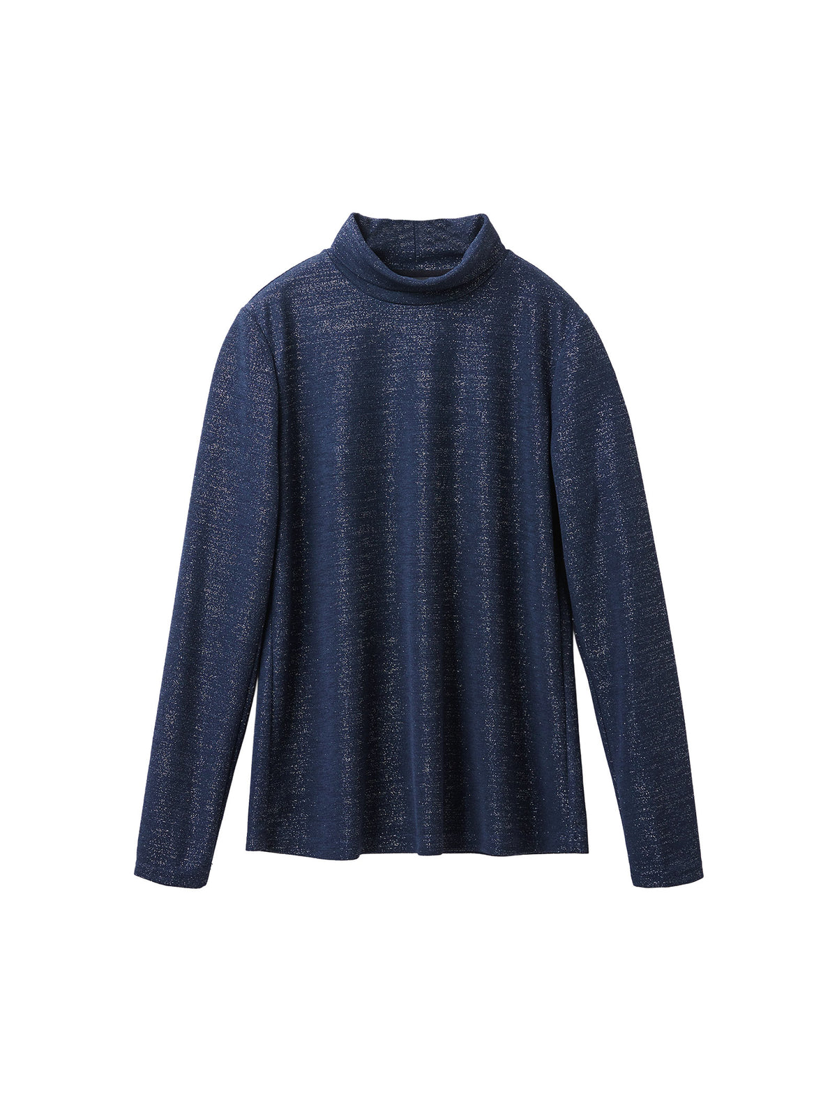Solid Turtleneck Long Sleeve Top