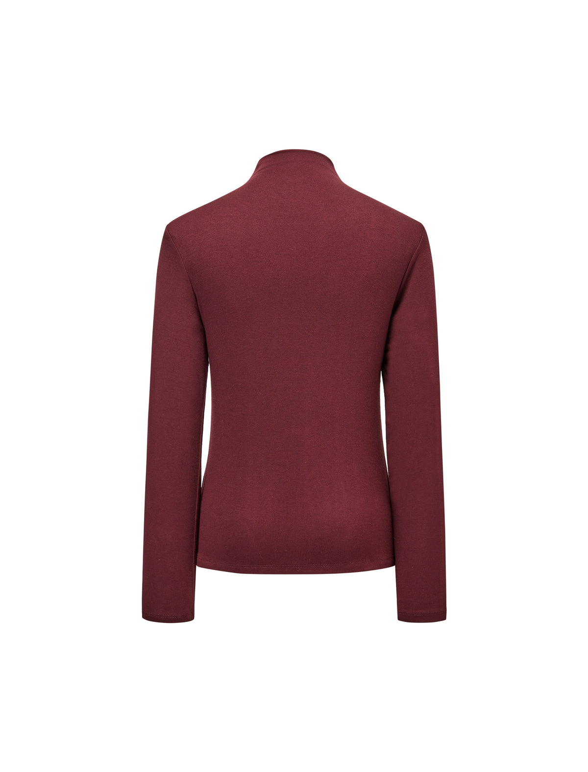 Slim Fit Mock Neck Long Sleeve Knit top