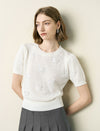 3D Butterfly Embroidered Knit Top