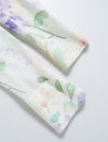 Vintage Floral‑Print V‑Neck Knit Cardigan
