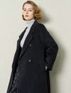 100% Australian Superfine Wool Double-Breasted Coat