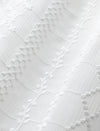 Lace Round Neck Button Front Blouse