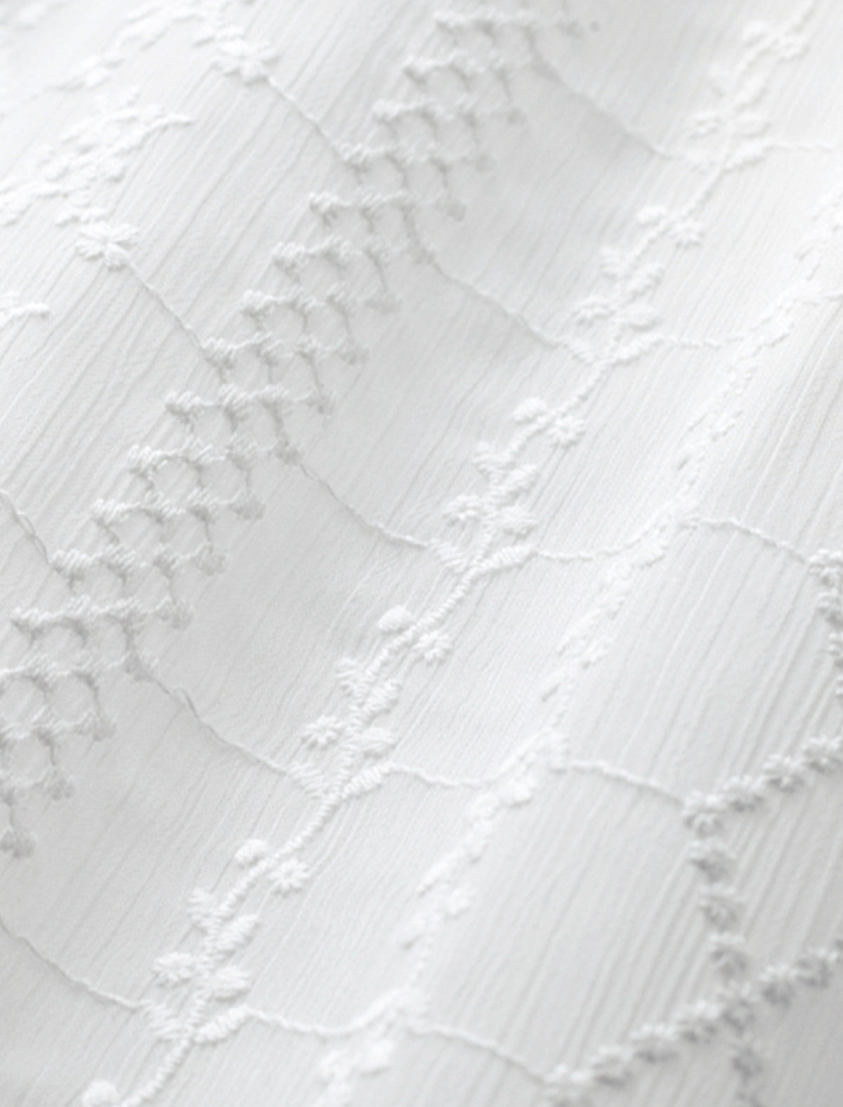 Lace Round Neck Button Front Blouse