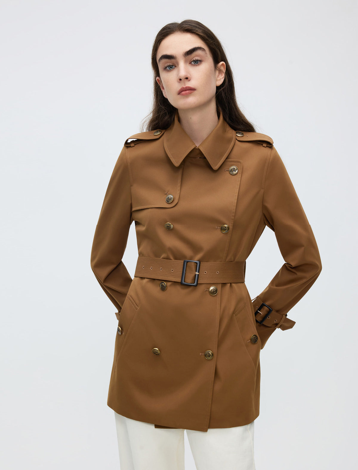 Classic Double-Breasted Trench Coat
