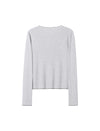 Wool Scallop Trim Cardigan and Cami Set