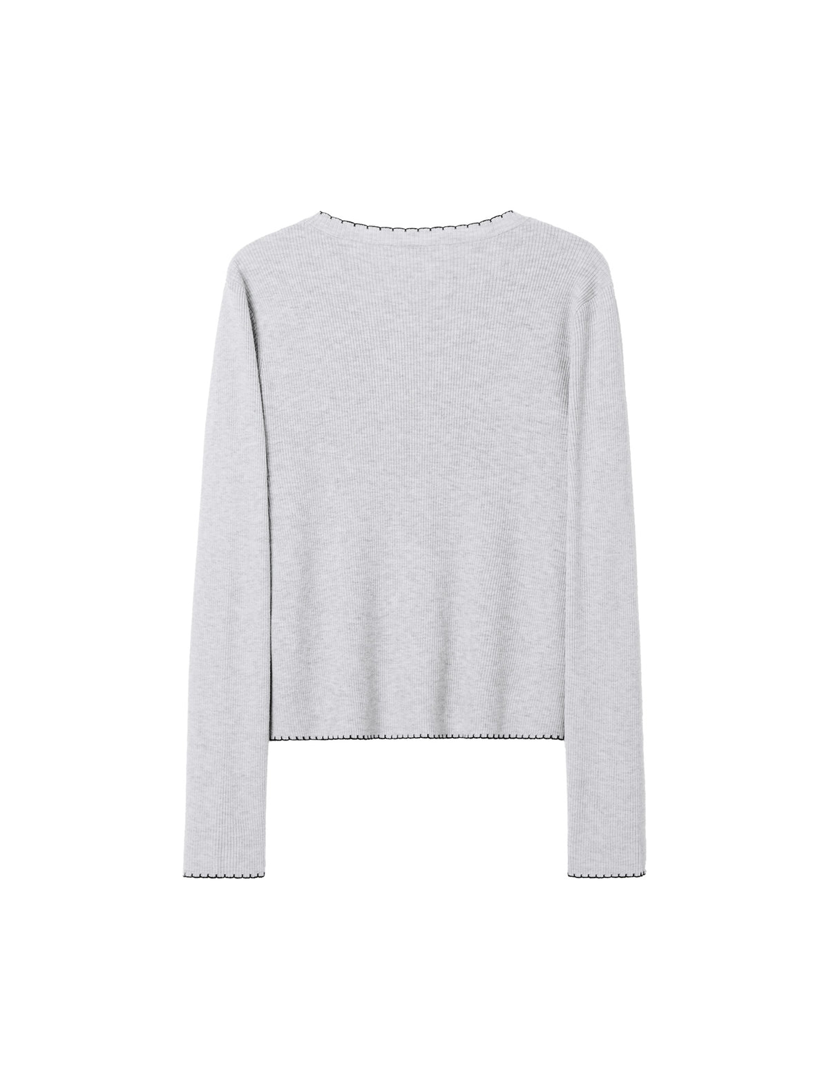 Wool Scallop Trim Cardigan and Cami Set