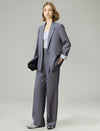 One Button Relaxed Fit Blazer