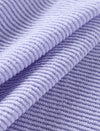 Lavender Scalloped Short Sleeve Knit Top